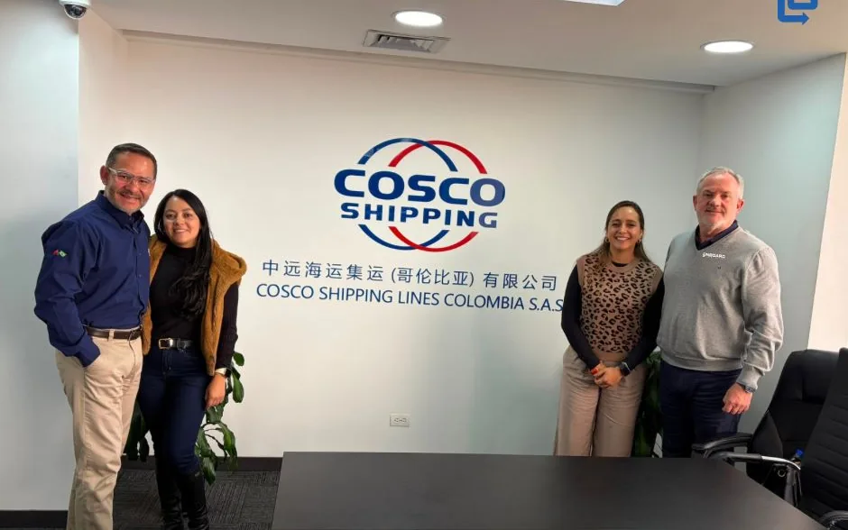 The OnBoard team at the COSCO SHIPPING Lines Colombia offices