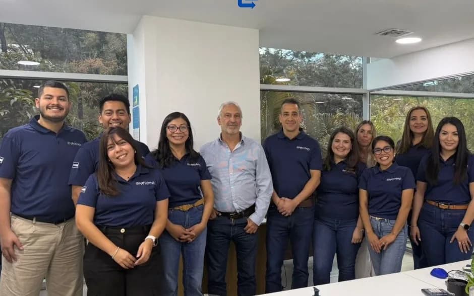 The OnBoard El Salvador team at their office during the ISO 9001:2015 audit