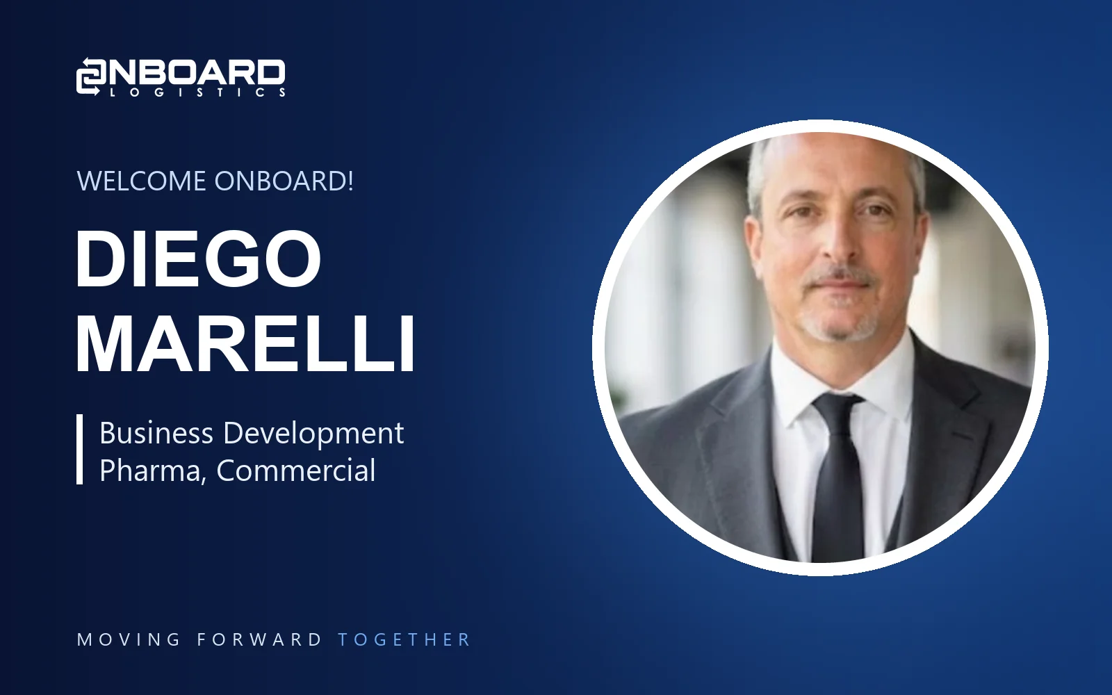 Diego Marelli, Business Development Pharma in OnBoard Logistics’ Commercial team